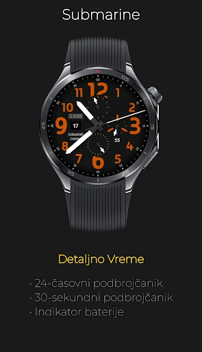 Submarine: Analogni Hronograf — снимак екрана на телефону 2