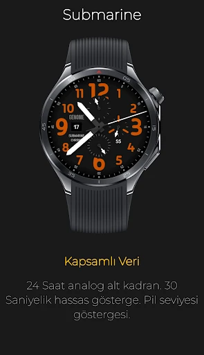 Submarine: Gerçekçi Kronograf telefon ekran görüntüsü 2