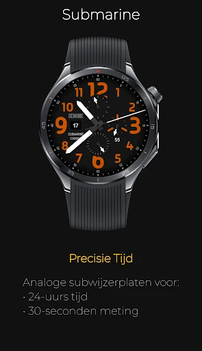Screenshot op telefoon Submarine: Analoge Chronograaf 2