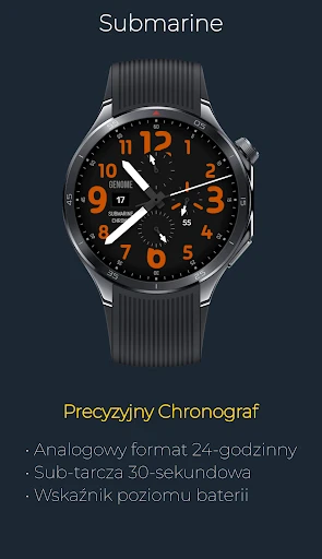 Submarine: Chronograf Nurkowy — zrzut ekranu na telefonie 2