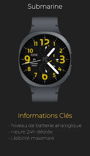Capture téléphone Submarine: Chrono Réaliste Pro 3
