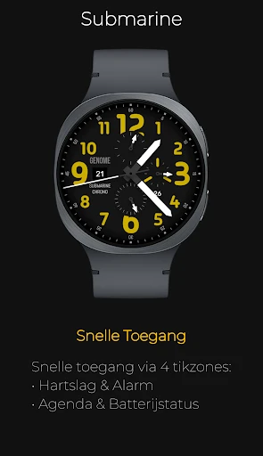 Screenshot op telefoon Submarine: Analoge Chronograaf 3