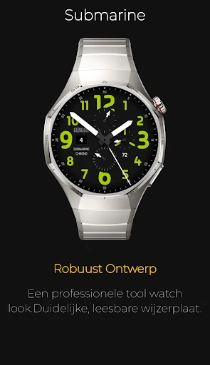 Screenshot op telefoon Submarine: Analoge Chronograaf 4
