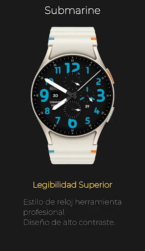 Captura en celular de Submarine: Cronógrafo de buceo 5