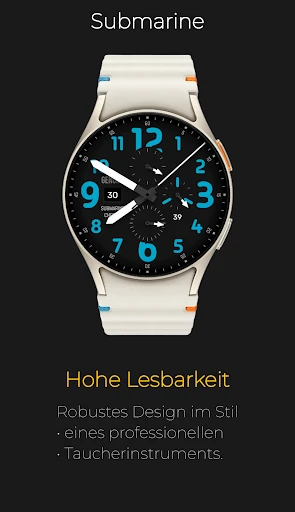 Submarine: Analoger Chronograf Smartphone-Screenshot 5