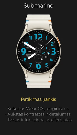 Submarine: Analoginis Chronas ekrano kopija telefone 5
