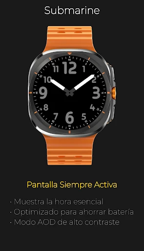 Captura en celular de Submarine: Cronógrafo de buceo 6