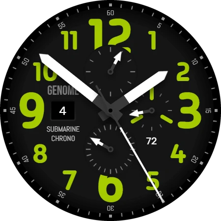 Submarine: Реалистичный дайвер — скриншот на часах 4