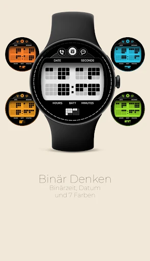 TR808 Binär-Zifferblatt Smartphone-Screenshot 1