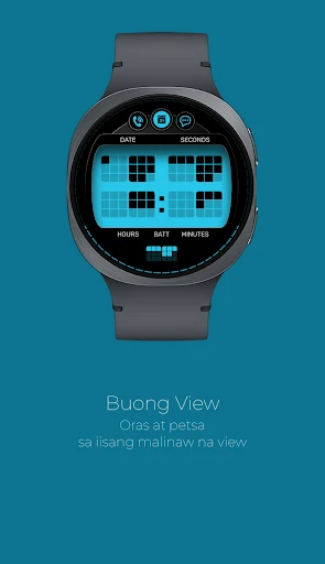 TR808 Binary Watch Face screenshot sa telepono 3