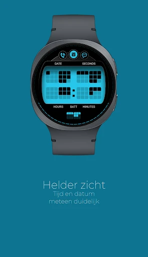 Screenshot op telefoon TR808 Binaire wijzerplaat 3