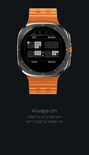 TR808 Binary Watch Face screenshot sa telepono 6