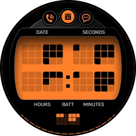 TR808 Binär-Zifferblatt Smartwatch-Screenshot 2