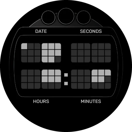 TR808 Binary Watch Face ဝတ်ဆင်ပုံ 6