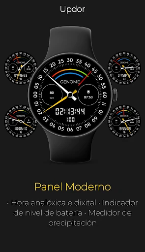 Captura no teléfono Updor: Panel de Datos Moderno 1