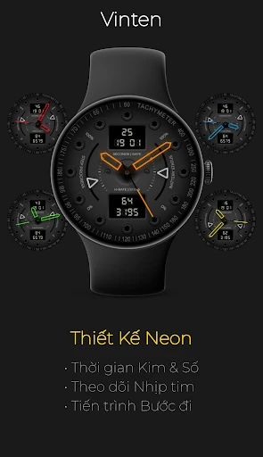 Ảnh chụp màn hình điện thoại Vinten: Thiết Kế Neon Kỹ Thuật số 1