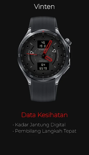 Tangkapan skrin telefon Vinten: Muka Jam Hibrid Neon 2