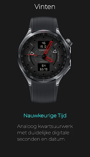 Screenshot op telefoon Vinten: Analoog Digitaal Neon 2