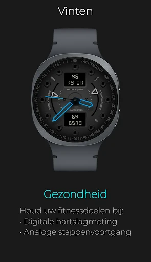 Screenshot op telefoon Vinten: Analoog Digitaal Neon 3