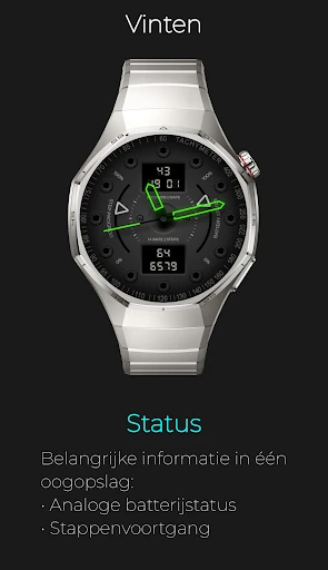 Screenshot op telefoon Vinten: Analoog Digitaal Neon 4