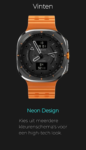 Screenshot op telefoon Vinten: Analoog Digitaal Neon 6