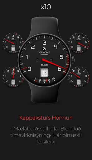 x10: Kappaksturs mælaborð skjámynd á símanum 1