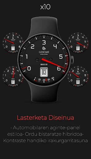 x10: Lasterketa Takometroa pantaila-argazkia telefonoan 1