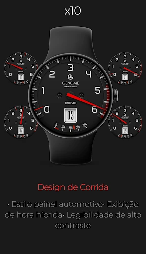 Captura no celular x10: Painel de Corrida 1