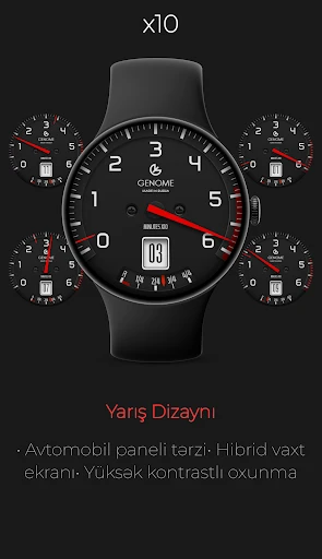 x10: Yarış Taxometr Dizaynı telefon ekran görüntüsü 1
