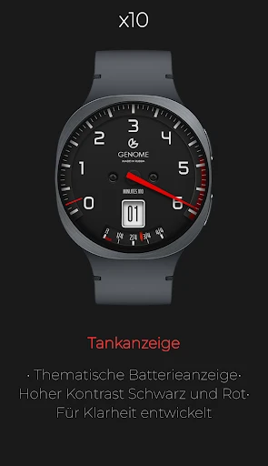 x10: Rennsport Zifferblatt Smartphone-Screenshot 3