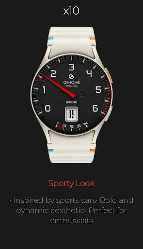 x10: Racing Tachometer Face phone screenshot 5