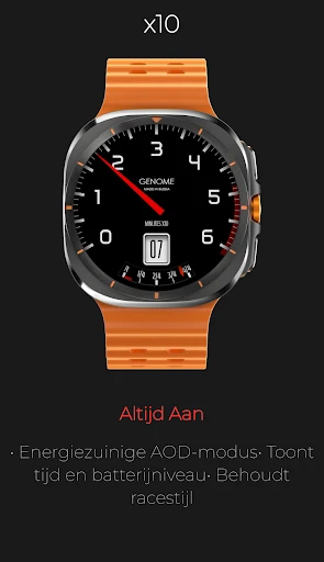 Screenshot op telefoon x10: Toerenteller Wijzerplaat 6